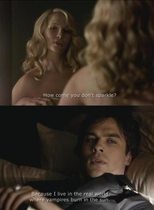 damon, funny, sparkle, subtitles, twilight sucks, vampire diaries ...