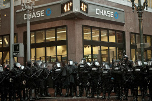 Funny photos funny police protecting bank protesters