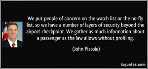 More John Pistole Quotes