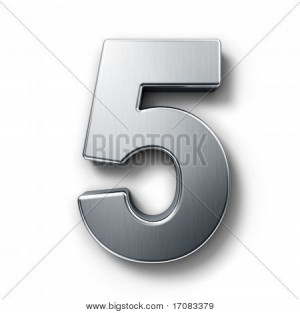 3D Number 5