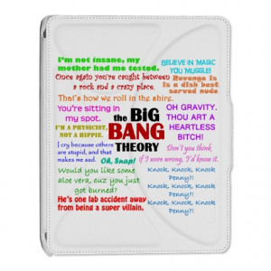 Bbq Gifts > Big Bang Theory Quotes iPad 2 Cover