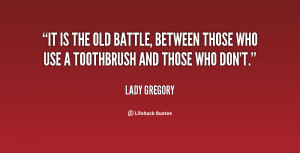 It is the old battle, between those who use a toothbrush and those who ...