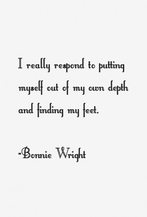 Bonnie Wright Quotes amp Sayings
