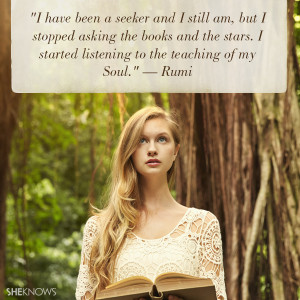 have been a seeker and I still am, but I stopped asking the books ...