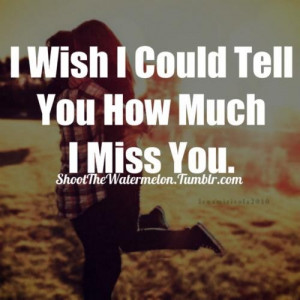 wish i could tell you how much i miss you break up quote