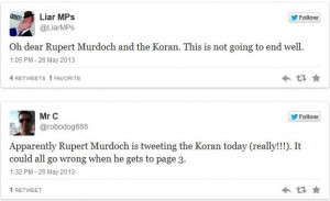Rupert Murdoch Tweets Verses from…the Quran?