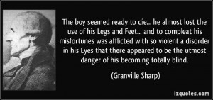 The boy seemed ready to die... he almost lost the use of his Legs and ...