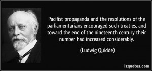 Pacifist propaganda and the resolutions of the parliamentarians ...