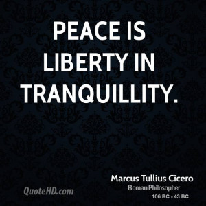 Marcus Tullius Cicero Peace Quotes