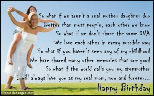 Beautiful birthday card poem to stepmom from daughter