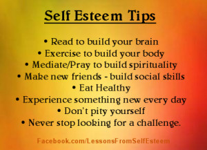self esteem tips