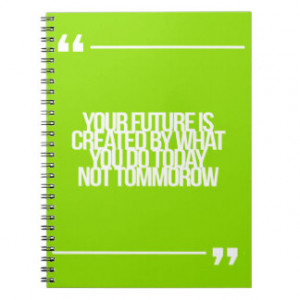 Inspirational and motivational quotes spiral note book