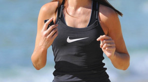 Carla Bruni has been photographed jogging in her Nike tracksuit and ...