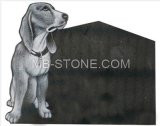 Dog Carving Tombstone (MB-0147)