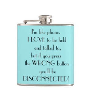 Tiffany Blue Funny Saying Flasks