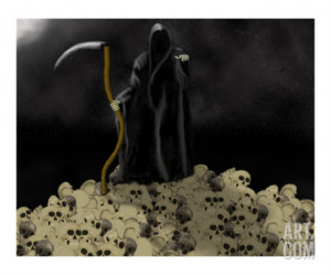 Grim Reaper Photographic Print