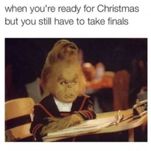When you are ready to Christmas but you still have to take finals