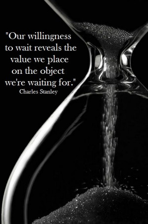... we place on the object we're waiting for.