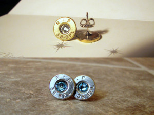 Bullet Earrings- Birthstone Earrings- Country Western- Ammo Earrings ...