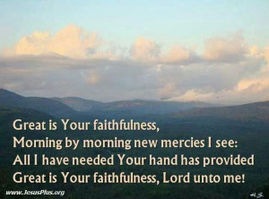 Great is your faithfulness