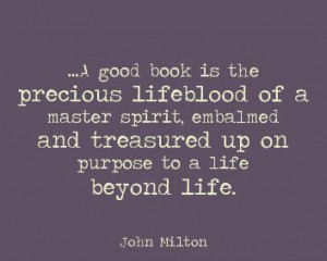 John Milton #quote #books #reading
