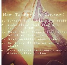 How to date a dancer ♥