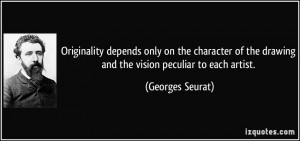 Originality depends only on the character of the drawing and the ...