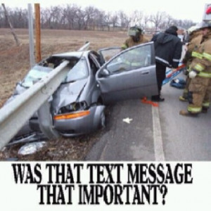 Please don't text and drive! But I really want to know the age of the ...