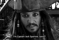 captain jack sparrow, savvy?