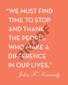 THANKSGIVING Customizable JOHN F. KENNEDY Quote Printable by ...