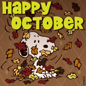 Happy October Snoopy