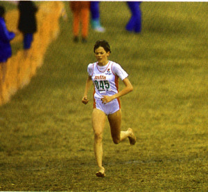 Zola Budd running cross-country race