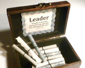 Boss Scroll Box, Inspirational Leadership Quotes in Wood Chest, Unique ...