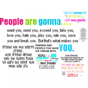 Awesome Friend Quotes Plus A tree of stuff of wonderin'! :3 - Polyvore
