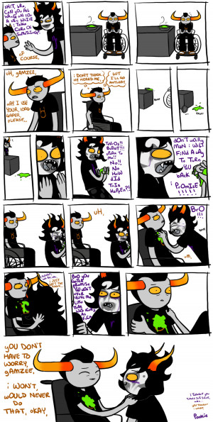 Gamzee Tavros Turned Into Slime