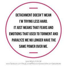 Detachment- Love this!