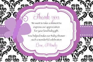 ... Baby Shower Thank You Cards ~ Cute Sayings Baby Shower Thank You Cards