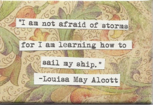 Louisa May Alcott Quote Magnet