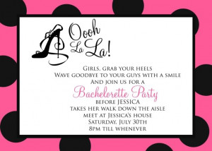 bachelorette party invite wording template 2015