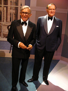 The late, great George Burns (left) and Bob Hope (right.)