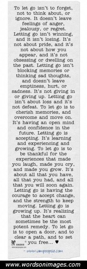 Letting go of love quotes