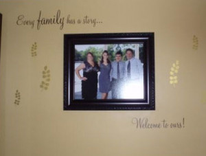 Welcome To Our Family Story Wall Decals