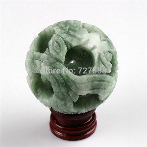 jade Balls include ball Carving font b Sphere b font Free Wood jpg