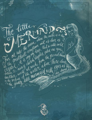 The Little Mermaid Art Print - Biljana Kroll