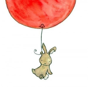 art, balloon, balloons, bunny, bunny balloon, character, cute, drawing ...