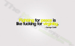 text quotes George Carlin inspirational wallpaper background