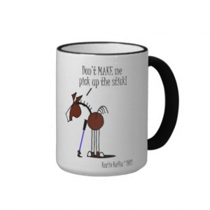Funny Horse Cartoon Coffee Mugs