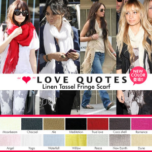 LOVE QUOTES ラブクォーツ セレブ愛用 フリンジ ...