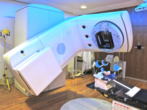 Below is an image of the radiation machine. My body goes on the black ...