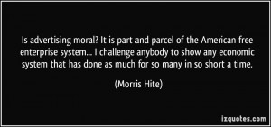More Morris Hite Quotes